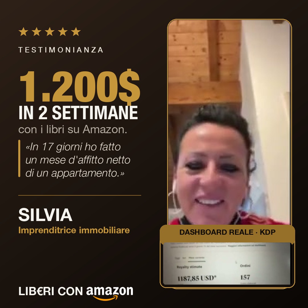 Silvia: 1.200$ in 2 settimane