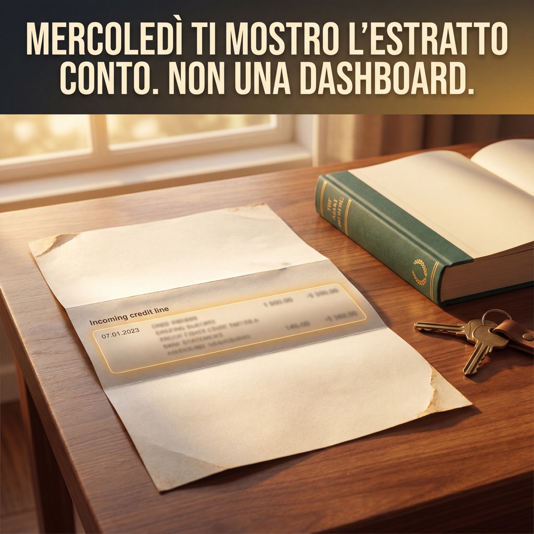 Mercoledì ti mostro l'estratto conto