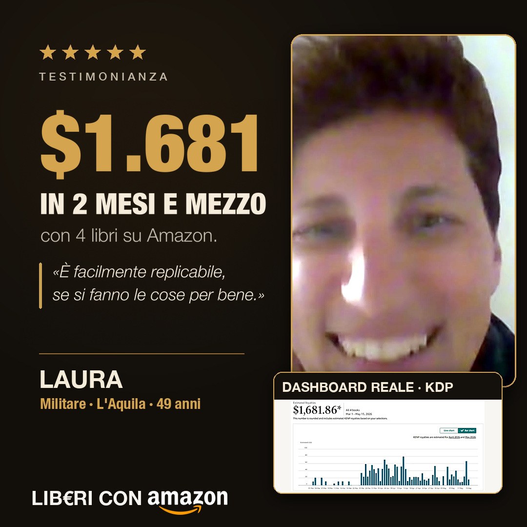 Laura 1681 dollari con 4 libri