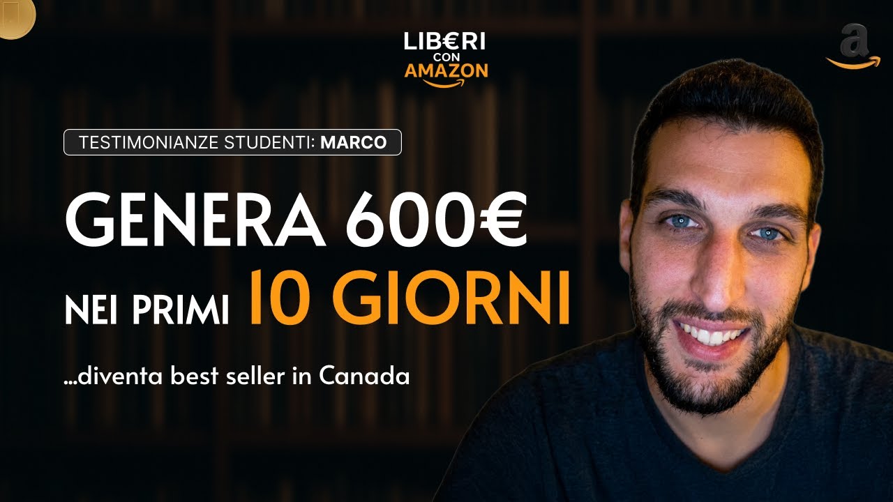 Marco: 600€ in 10 giorni, best-seller in Canada