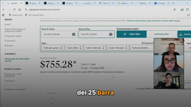 Sandro: 755$ al mese con un solo libro